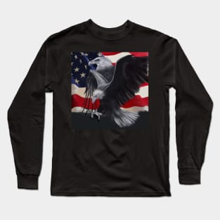 American Bald Eagles, Patriotic Bald Eagles Long Sleeve T-Shirt